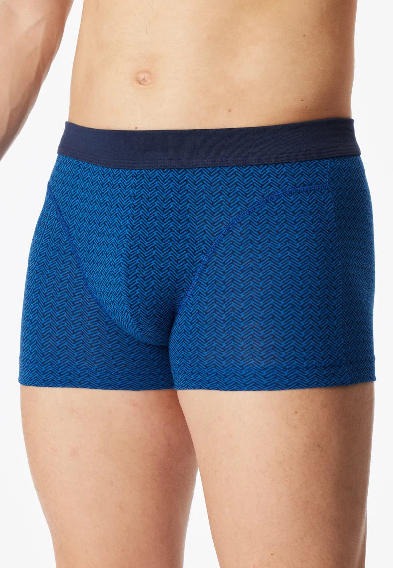 Enge Boxershorts Blau gemustert - Comfort Fit