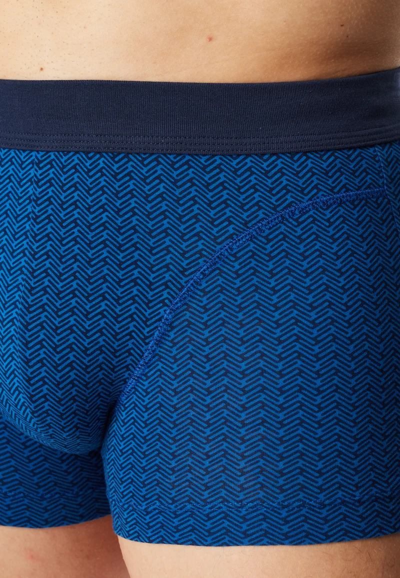 Enge Boxershorts Blau gemustert - Comfort Fit