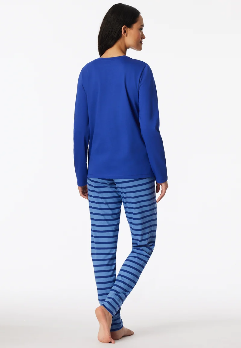 Schlafanzug Blau gestreift - Casual Essentials