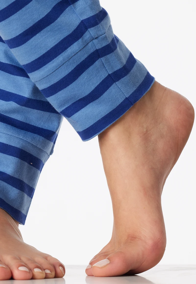 Schlafanzug Blau gestreift - Casual Essentials