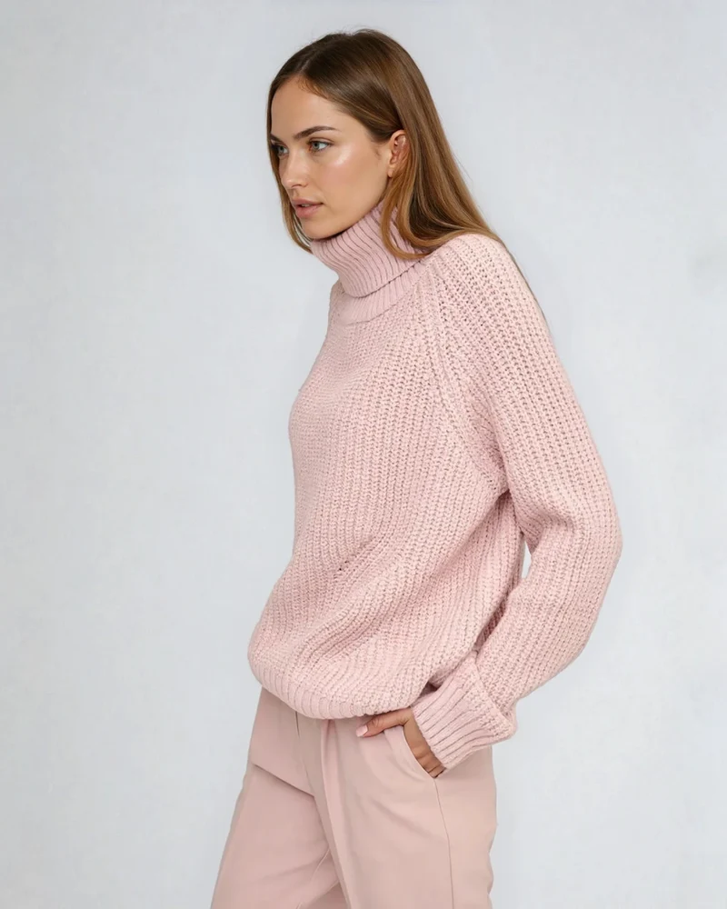 Pull Col Roulé Pastel - Millie