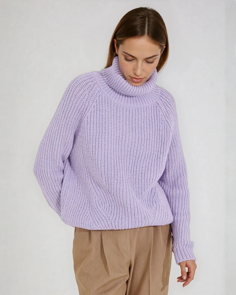 Pull Col Roulé Pastel - Millie