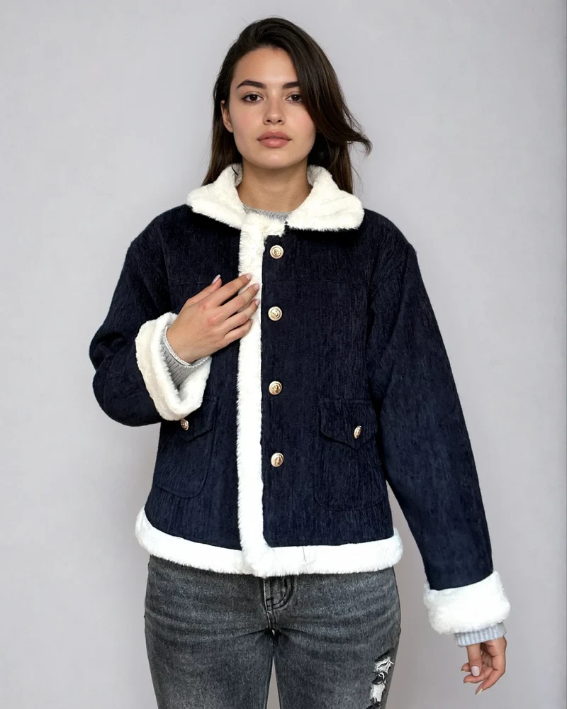 Veste Velours & Fausse Fourrure - Camille