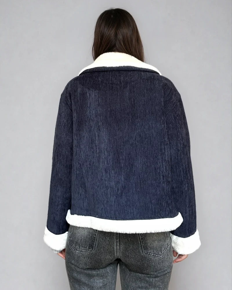 Veste Velours & Fausse Fourrure - Camille