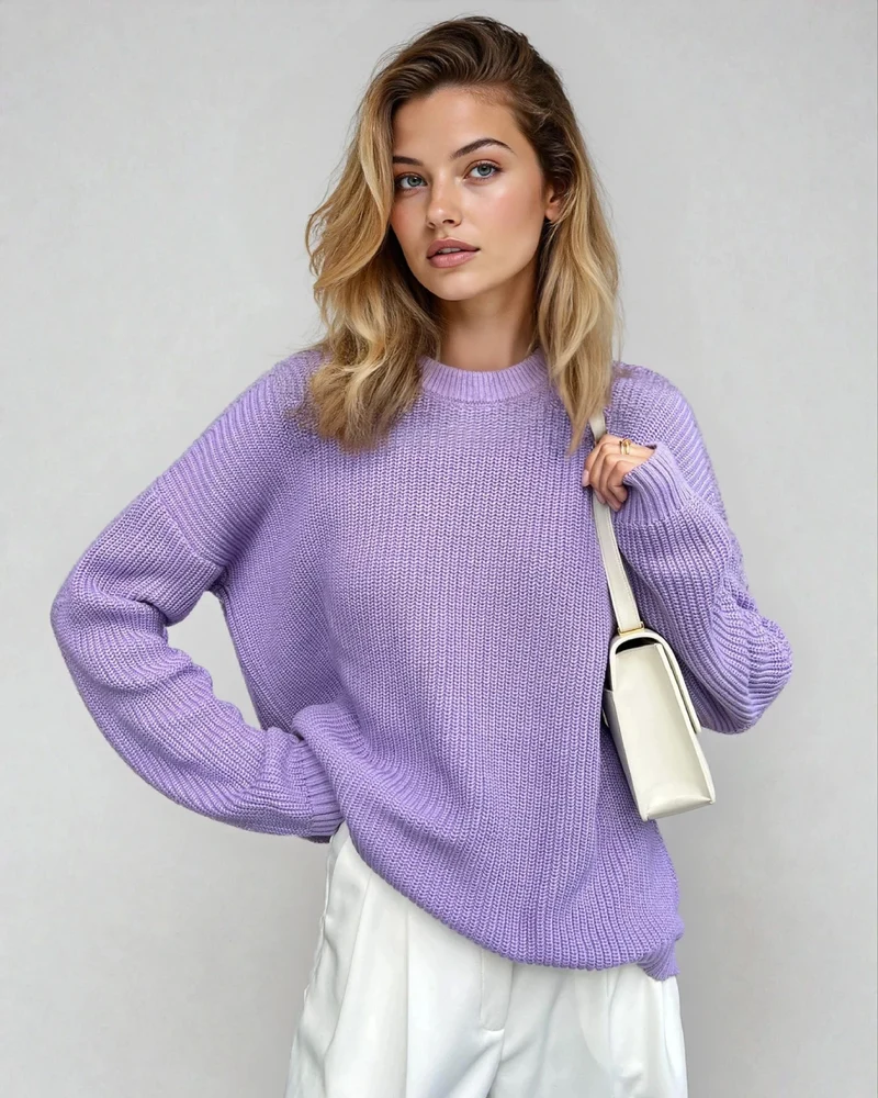 Pull En Maille Droit - Elodie
