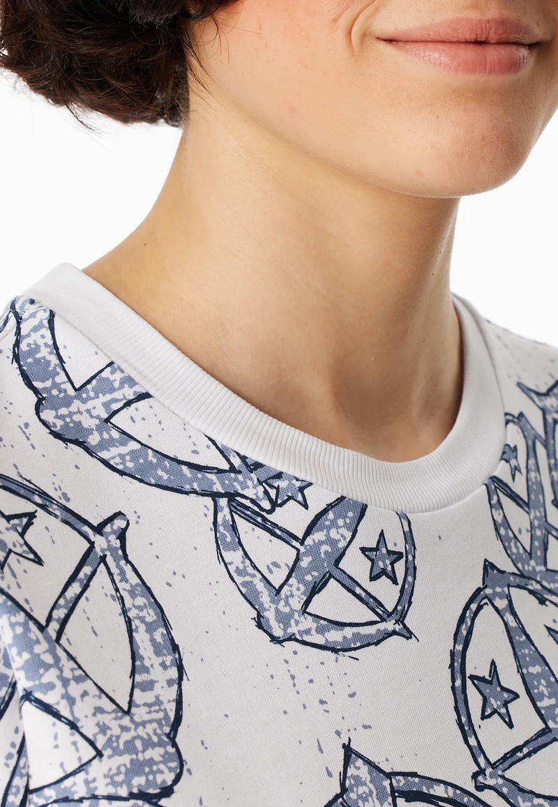 T-Shirt Weiss gemustert - SCHIESSER 150 Years