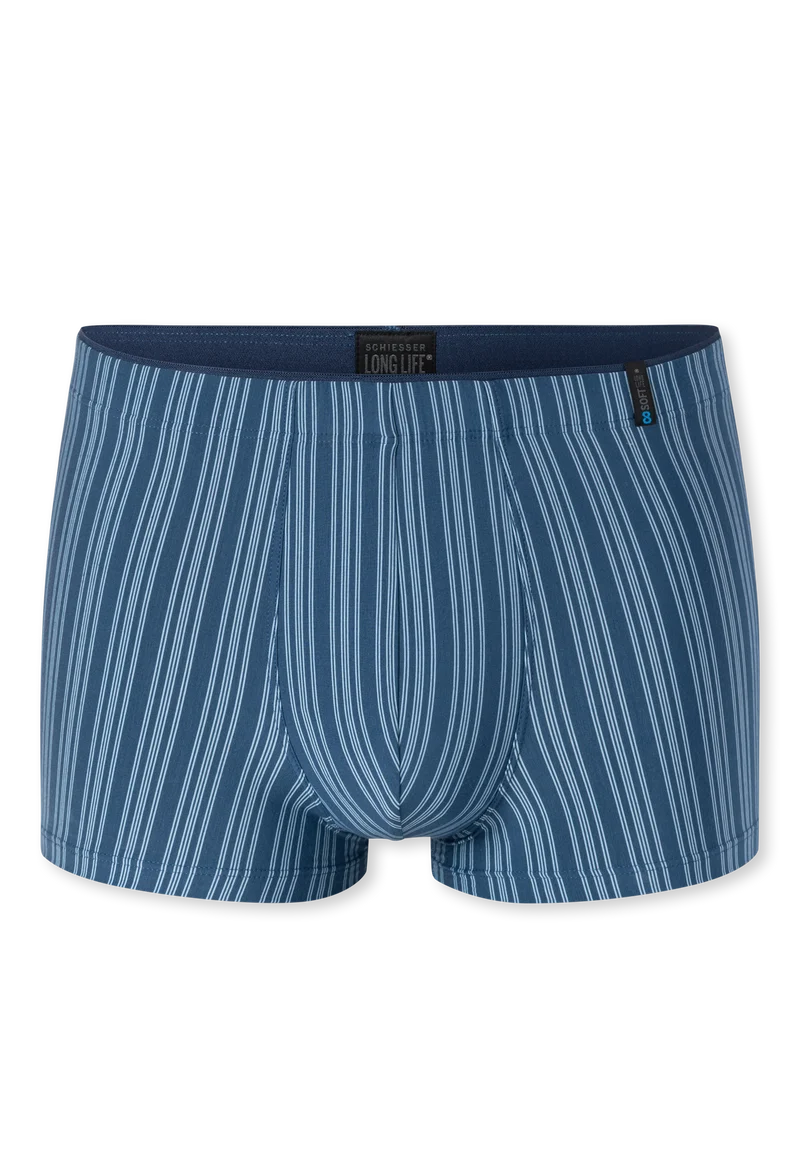 Enge Boxershorts Blau gestreift - Long Life Soft