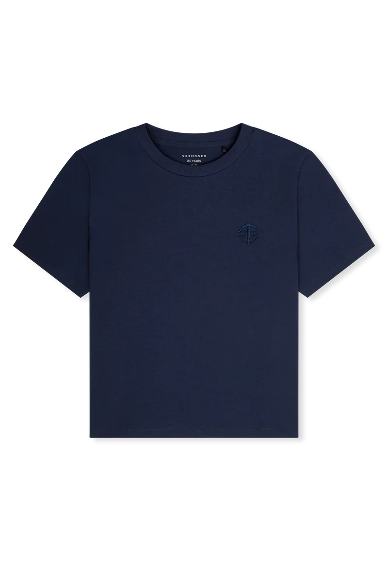 T-Shirt Blau - SCHIESSER 150 Years