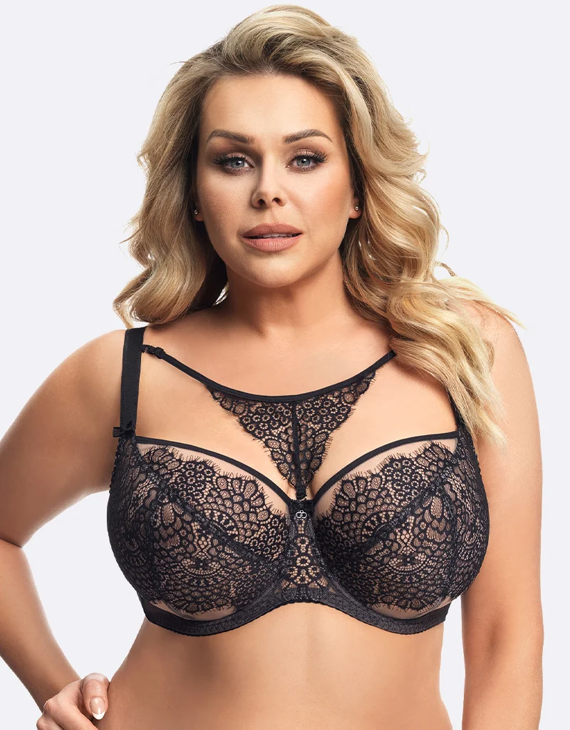 Gorsenia Ravenna Balconette Bra Black
