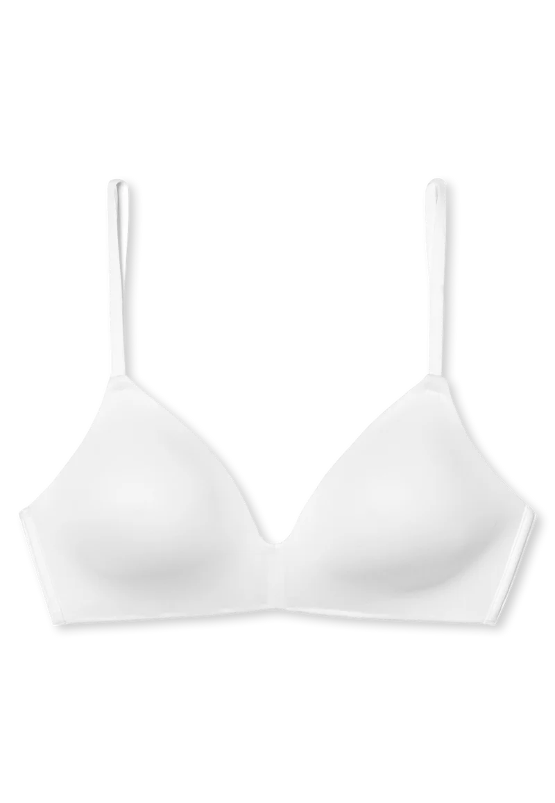 BH ohne Bügel mit gepolsterten Cups Weiss - Invisible Soft