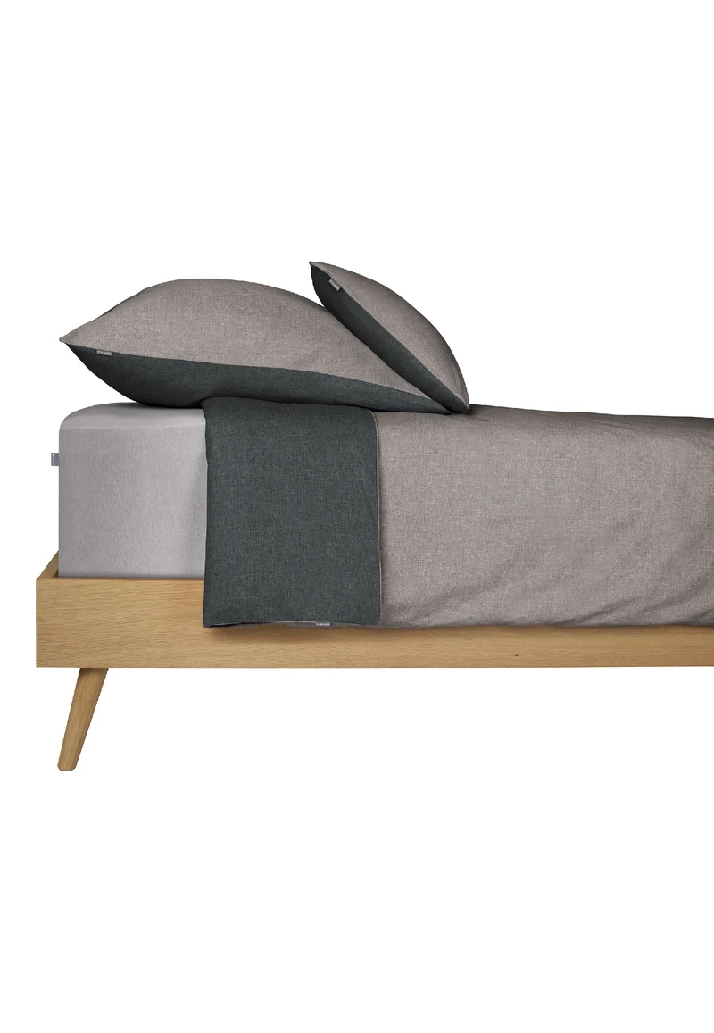 Spannbettlaken Grau - SCHIESSER Home