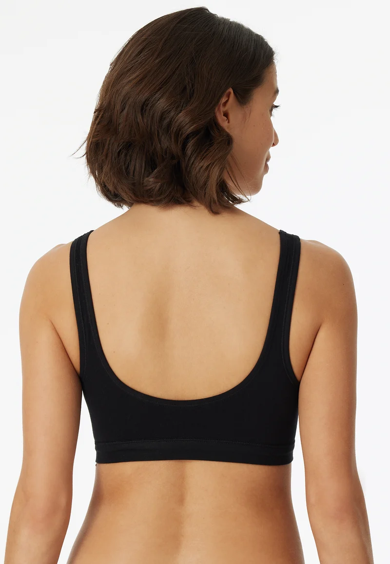 Bustier mit Cups 2er-Pack Schwarz - 95/5