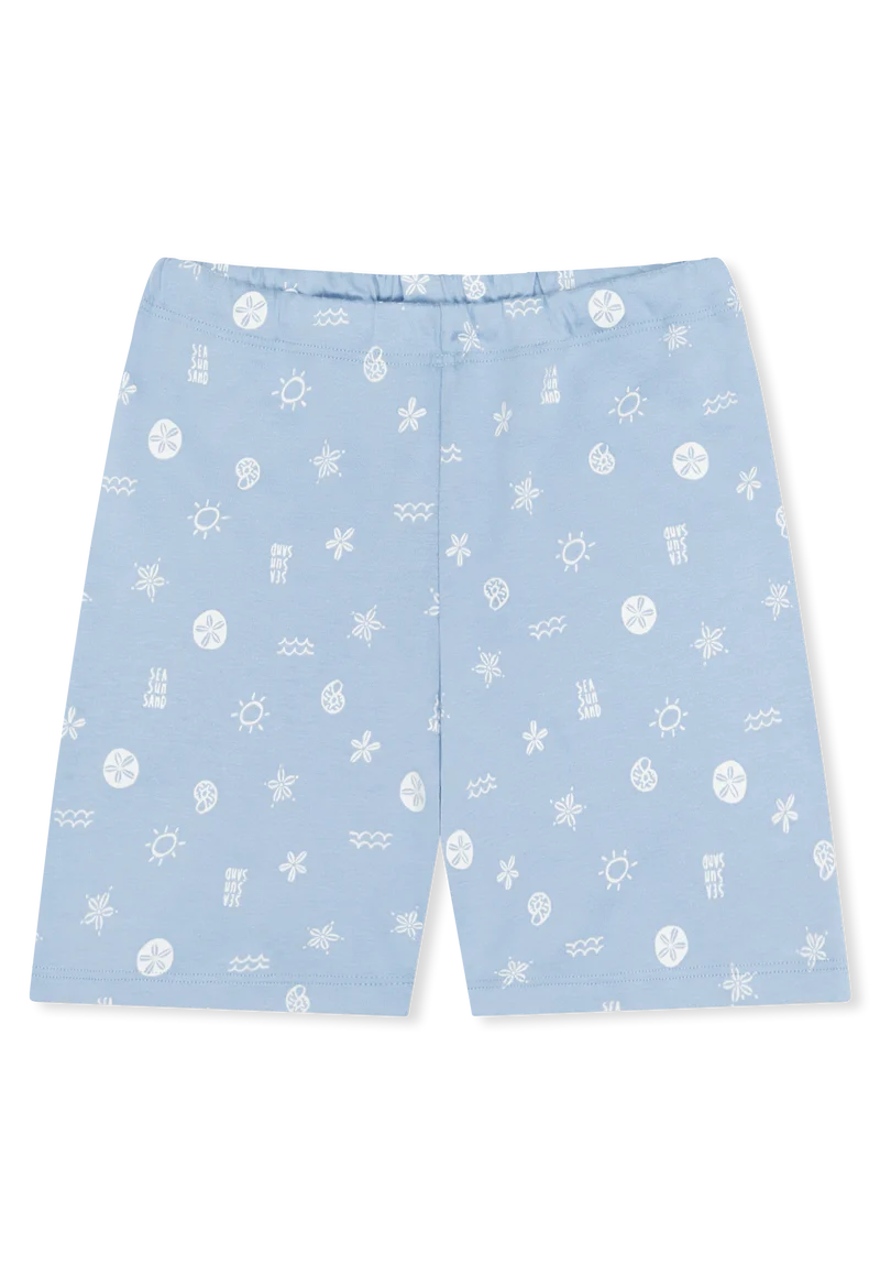 Schlafanzug kurz Blau gemustert - Kids Nightwear