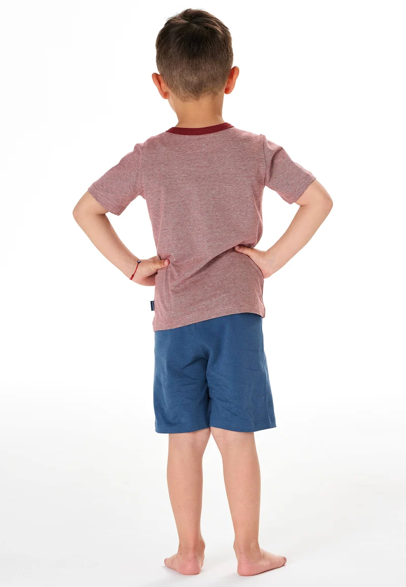 Schlafanzug kurz Blau/Rot - Kids Nightwear