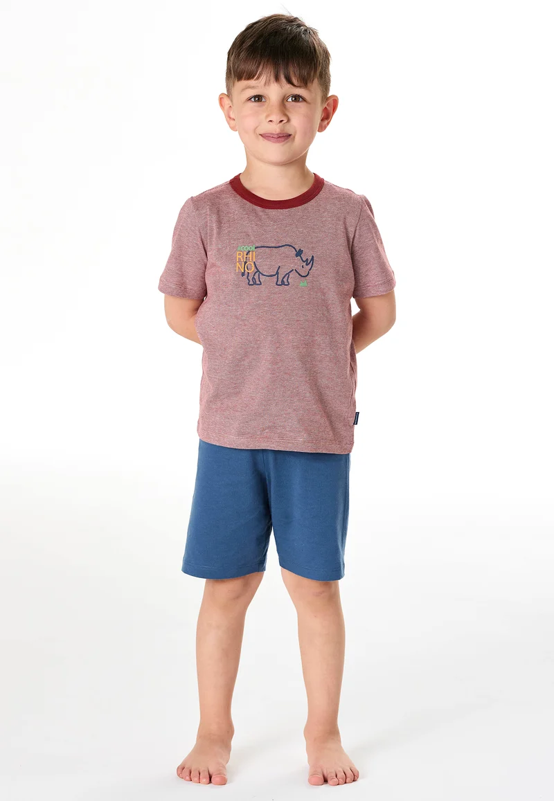 Schlafanzug kurz Blau/Rot - Kids Nightwear