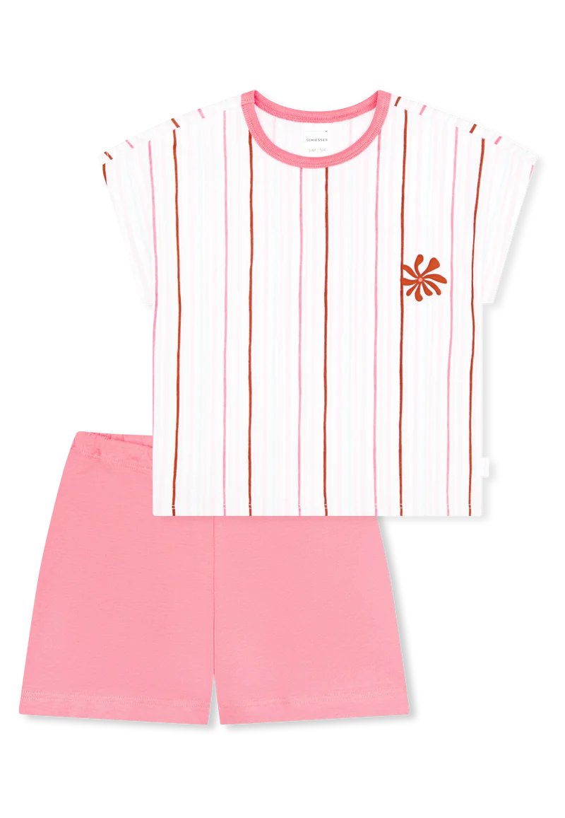 Schlafanzug kurz Bunt gestreift - Kids Nightwear