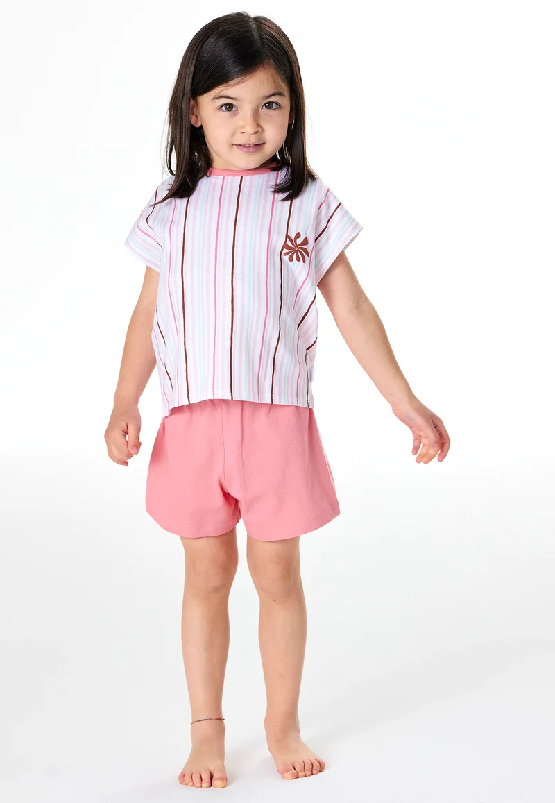 Schlafanzug kurz Bunt gestreift - Kids Nightwear