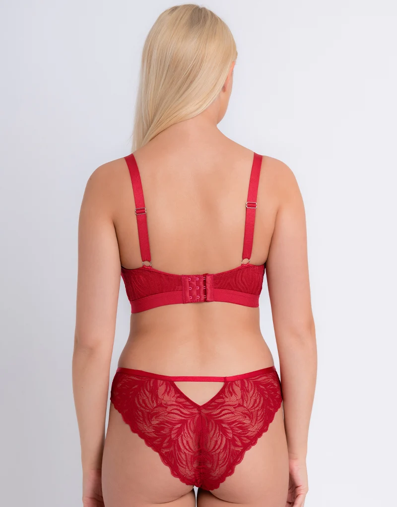 Curvy Kate Lace Daze Brazilian Brief Lipstick Red