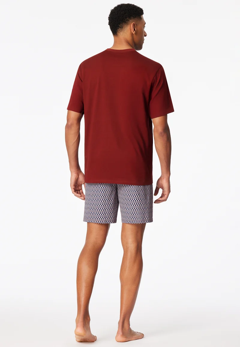 Schlafanzug kurz Bunt gemustert - Comfort Nightwear