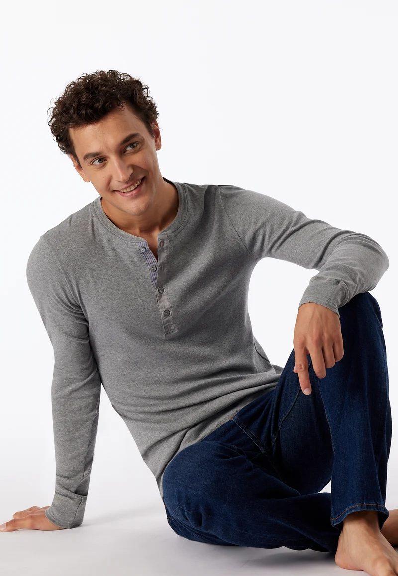 Shirt Feinripp Grau - Revival Karl-Heinz
