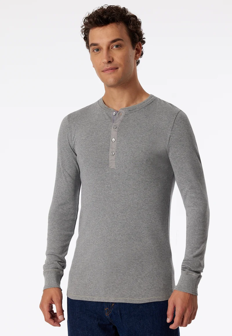 Shirt Feinripp Grau - Revival Karl-Heinz