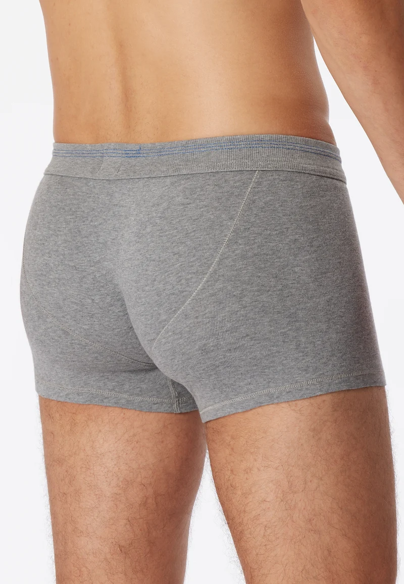 Enge Boxershorts Feinripp Grau - Revival Karl-Heinz