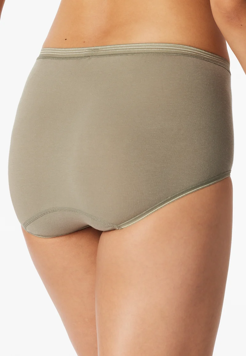 High Waist Slip Oliv - Luxury
