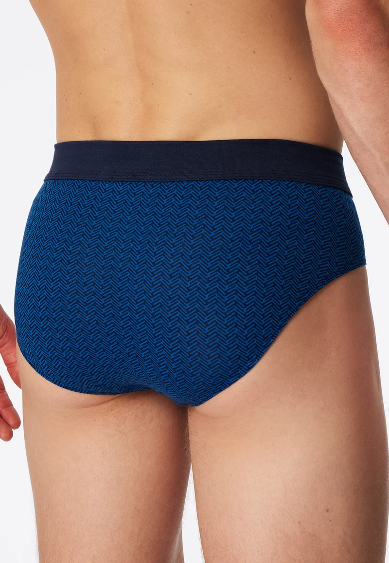 Slip Blau gemustert - Comfort Fit