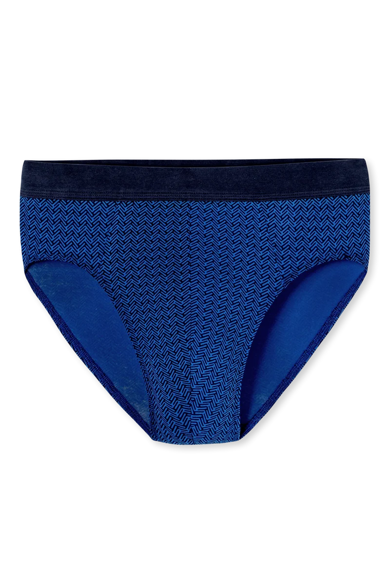 Slip Blau gemustert - Comfort Fit