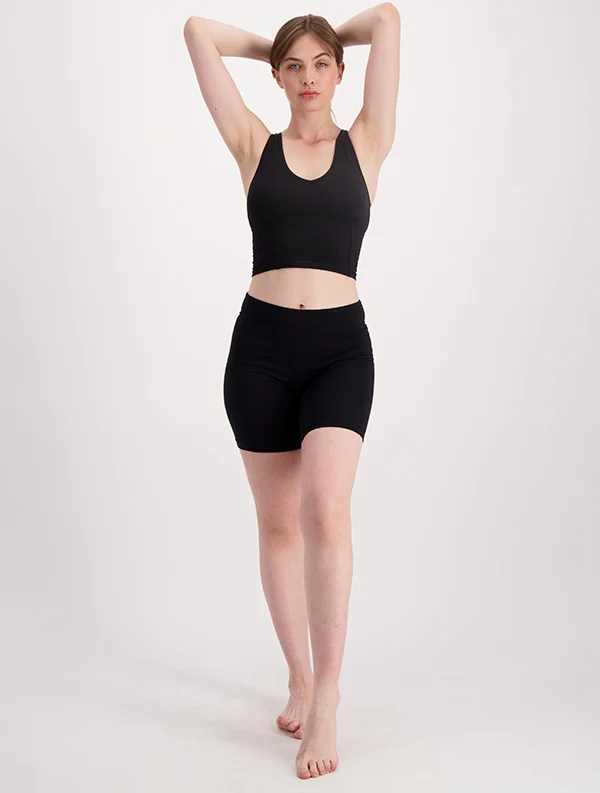 Short Jaya - Coton Bio - Noir-Ebène