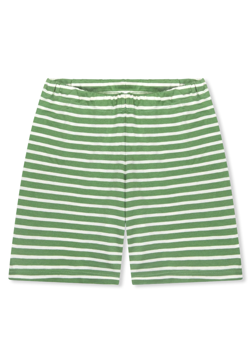 Schlafanzug kurz Grün/Weiss gestreift - Kids Nightwear