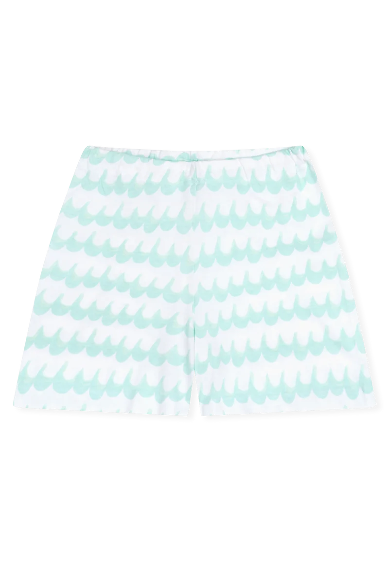 Schlafanzug kurz Blau gemustert - Kids Nightwear