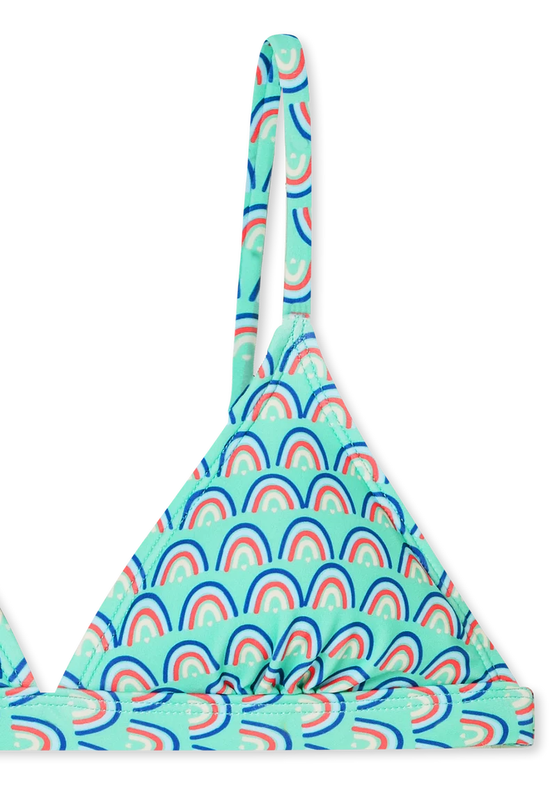 Bikini Blau gemustert - Aqua