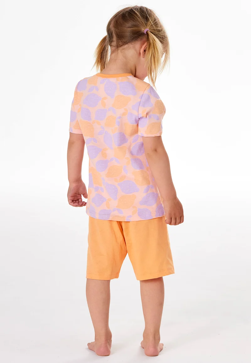 Schlafanzug kurz Orange/Lila gemustert - Kids Nightwear