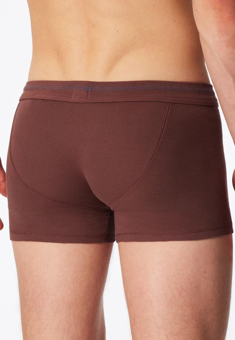 Enge Boxershorts Feinripp mit Knopfleiste Rost - Revival Karl-Heinz