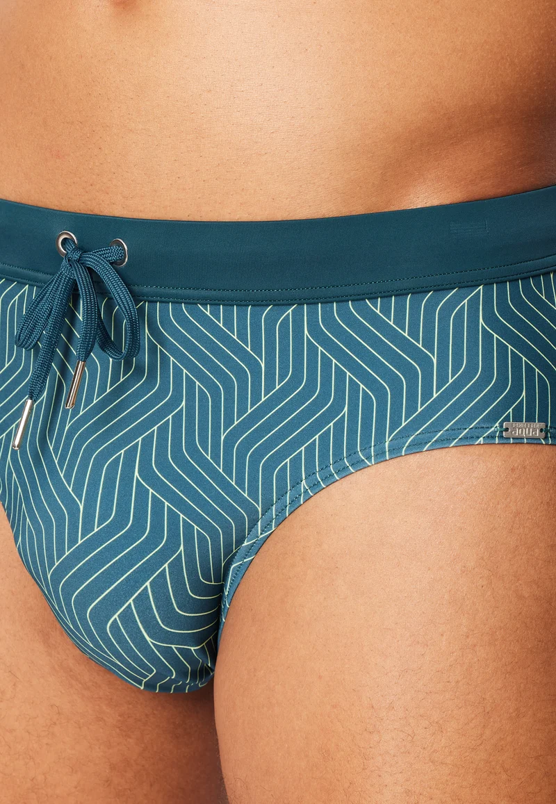 Badehose Blau gemustert - Aqua
