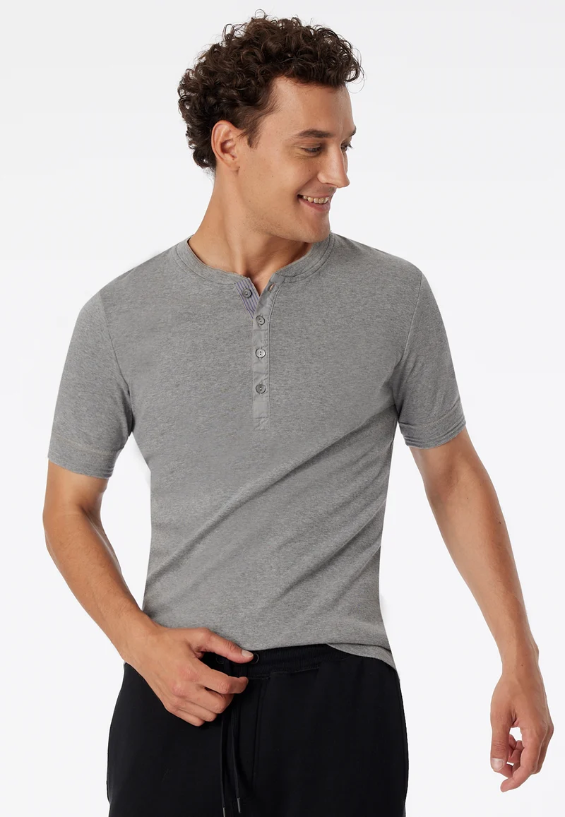 Henley T-Shirt Grau - Revival Karl-Heinz