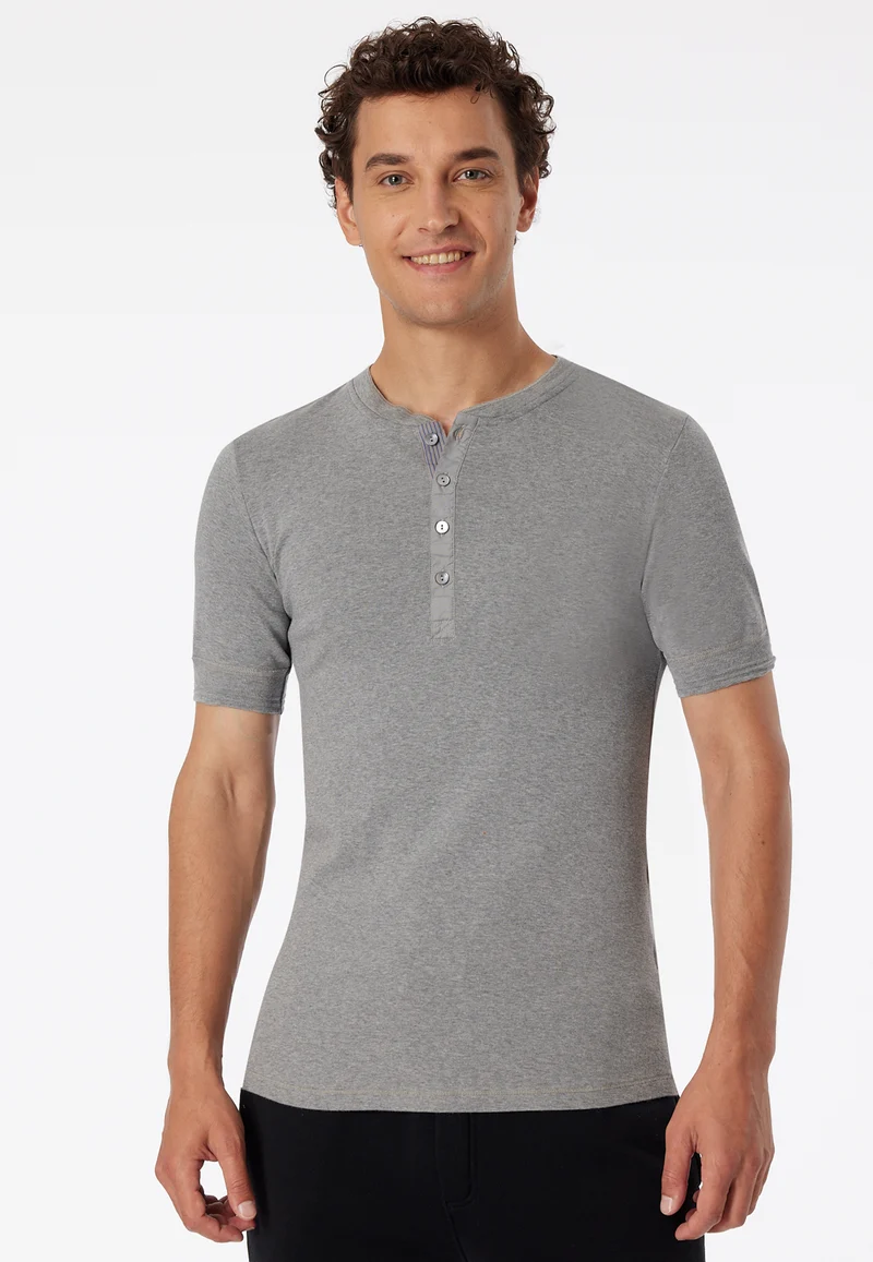 Henley T-Shirt Grau - Revival Karl-Heinz