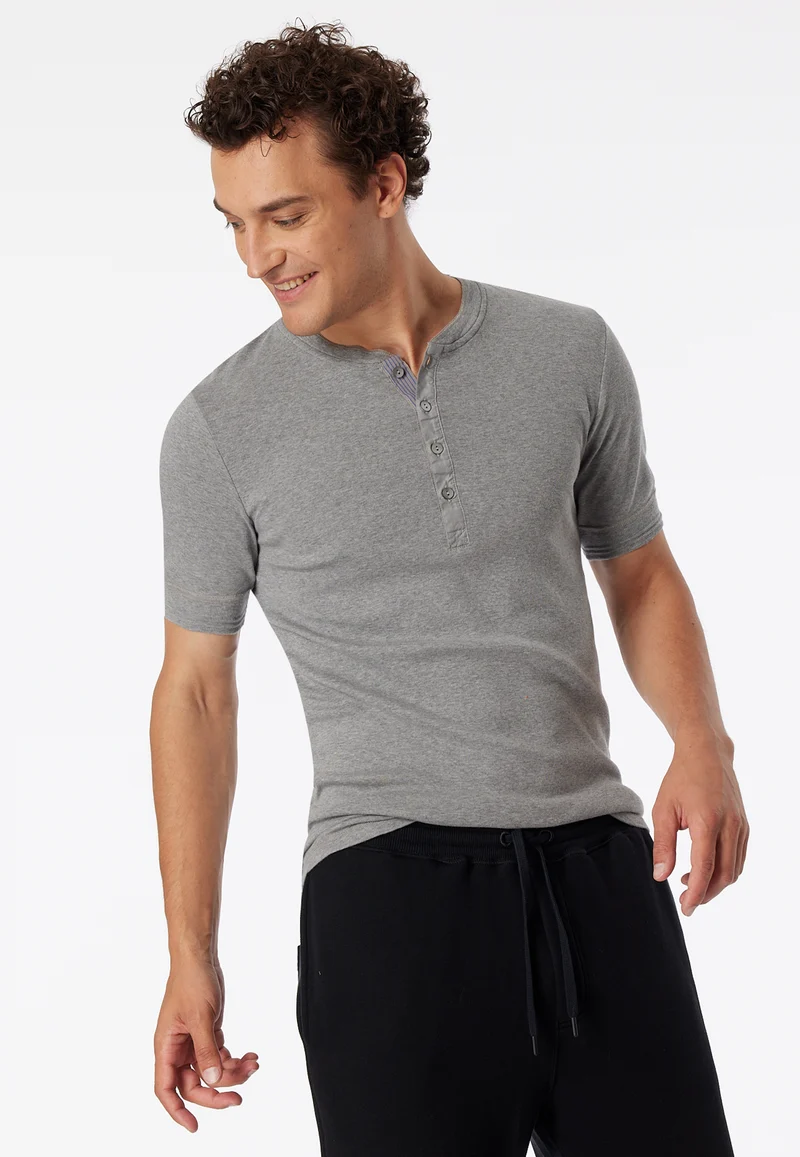 Henley T-Shirt Grau - Revival Karl-Heinz