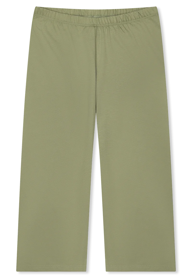 Schlafanzug 3/4-lang Khaki/Weiss gestreift - Casual Essentials