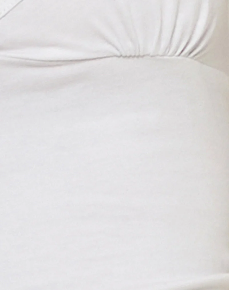 Elspe Halterneck Top in White