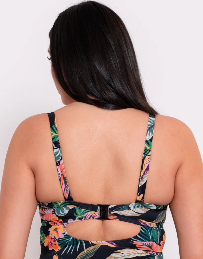 Curvy Kate Cuba Libre Padded Plunge Swimsuit Print Mix