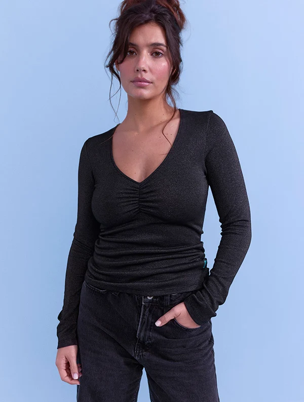 Nobratop® Carlotta - Ecovero® - Black-Sparkly