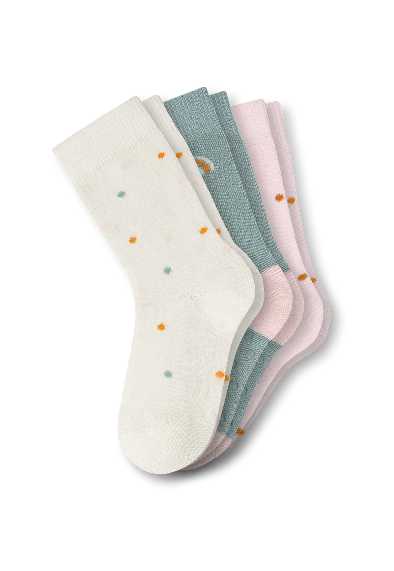 Stoppersocken Baby 3er-Pack Bunt gemustert - Legwear Baby