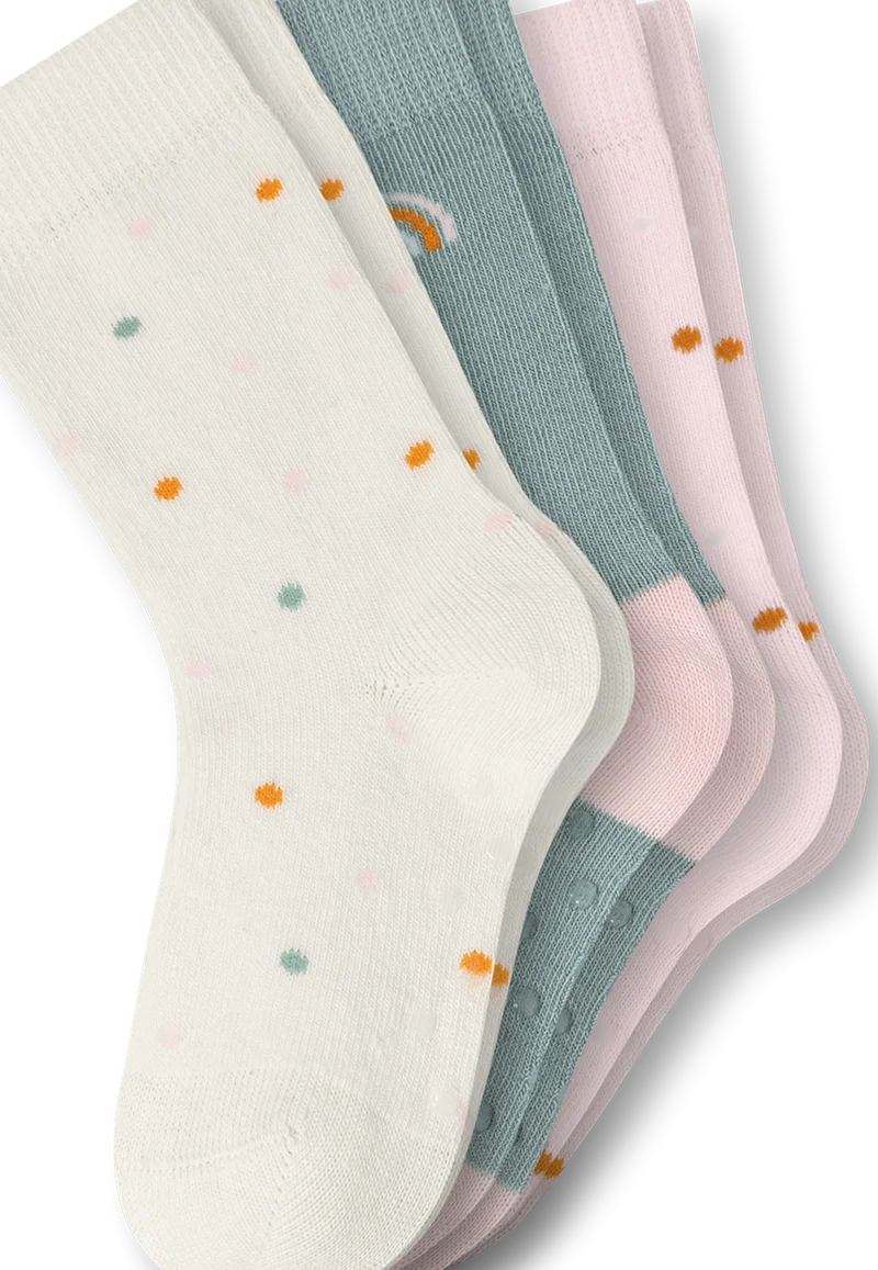 Stoppersocken Baby 3er-Pack Bunt gemustert - Legwear Baby