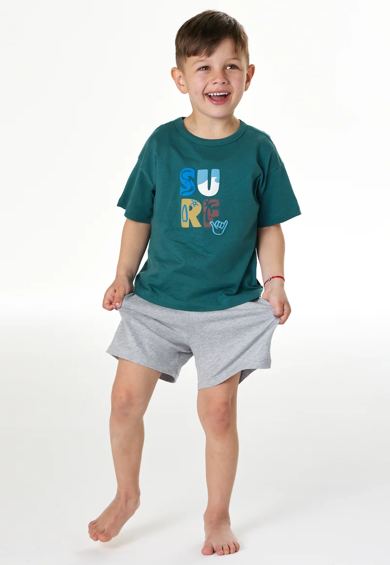 Schlafanzug kurz Grau/Blau - Kids Nightwear