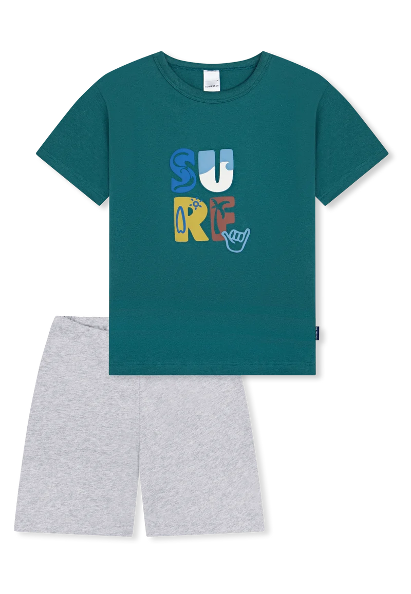 Schlafanzug kurz Grau/Blau - Kids Nightwear