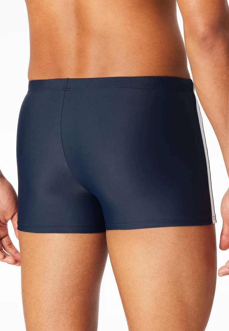 Badehose Blau/Schwarz - Aqua