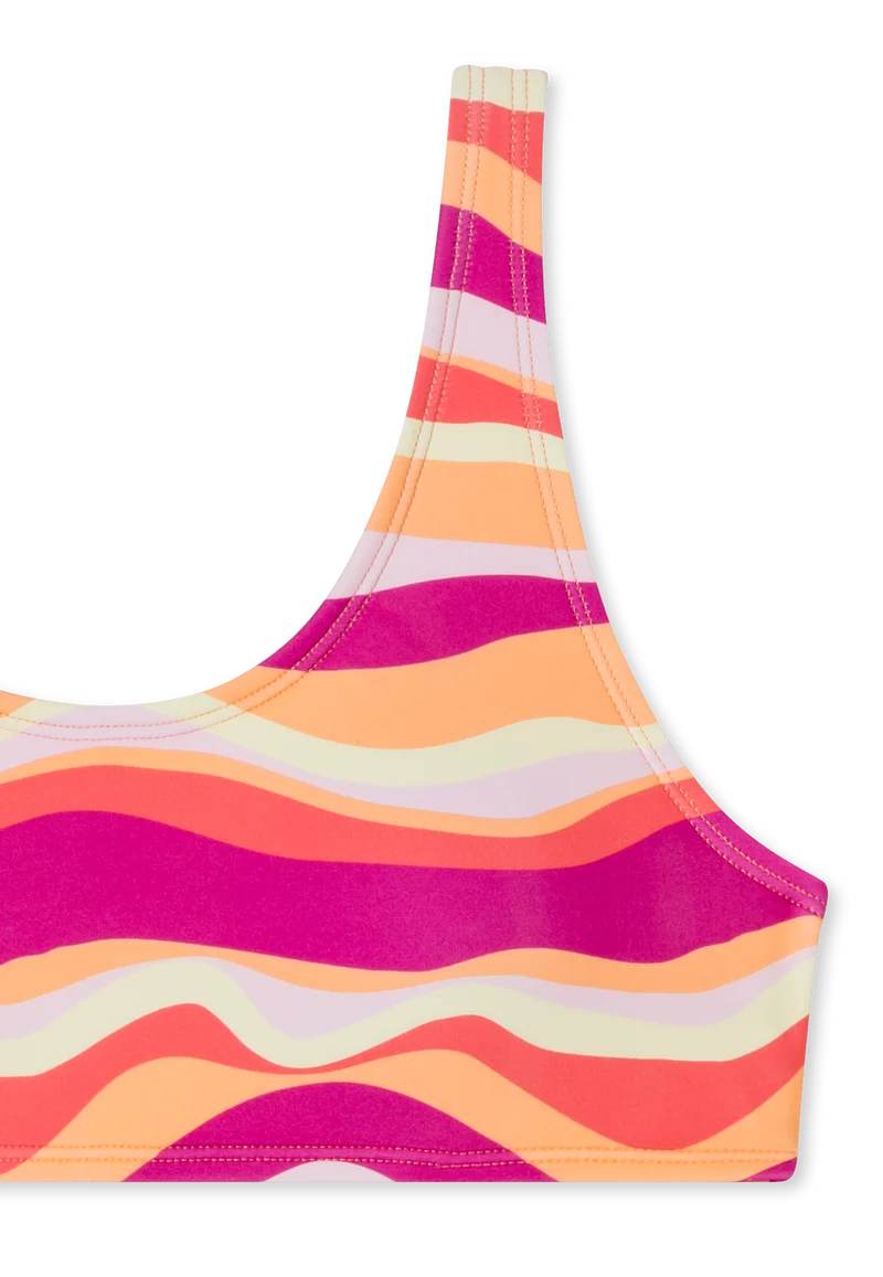 Bikini Pink/Orange gemustert - Aqua