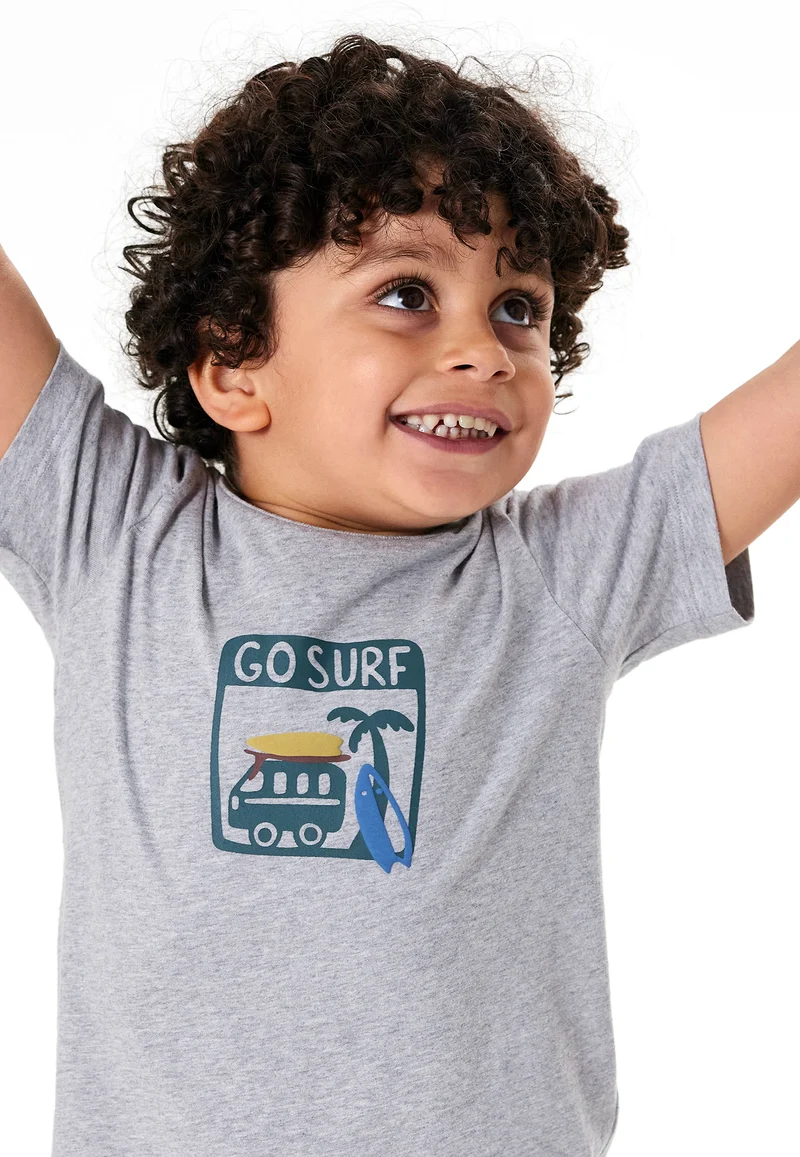 Schlafanzug kurz Grau/Blau - Kids Nightwear